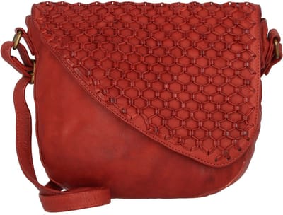 Greenland Nature Femi & Nine Leren Schoudertas 24 cm - Dames - red