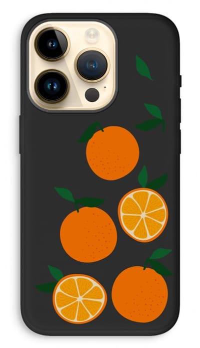 Case Company® - Hoesje geschikt voor iPhone 14 Pro hoesje - Will you be my clementine - Biologisch Afbreekbaar Telefoonhoesje - Bescherming alle Kanten en Schermrand