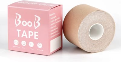 Boobtape - Borst tape - bra tape - Geschikt voor elke cupmaat - 5 meter lang - Beige boobtape