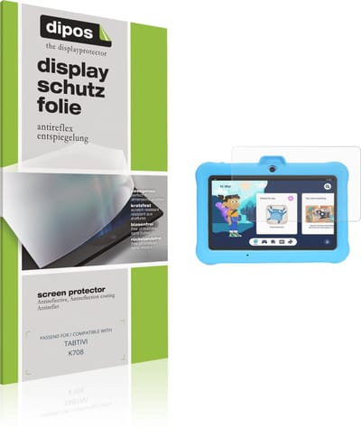dipos – 2x Matte Beschermfolie geschikt voor TABTIVI K708 | Krasbestendige & antireflecterende Screenprotector Ultra-Thin