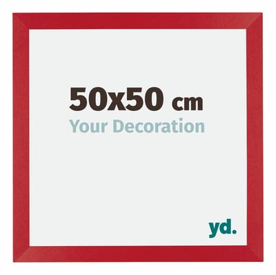Your Decoration - Puzzellijst 50x50 cm - Rood - Puzzellijst 500-1000 stukjes - MDF Fotolijst - Mura