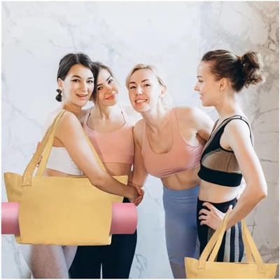 Draagtas Yogamat - Canvas Tas - Sportspullen Opbergen - Ruime Capaciteit - Talla única - Paars