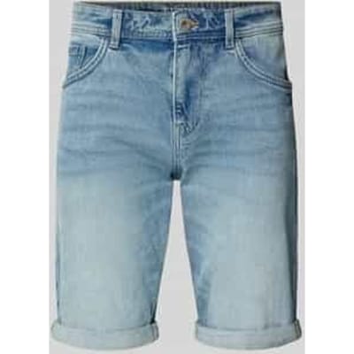 regular fit jeans bermuda van katoenmix