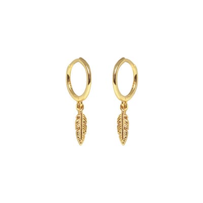 Oorring .925 Silver veer 0.8x8 - Goud - LMPiercings