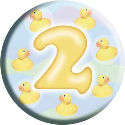 Button 2 jaar Badeendjes