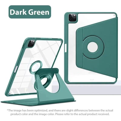 Étui Pour iPad Pro 13 12.9 11 M2 M4 A16 Air 11 13 M3 5 4 Pour Ipad 10ème 10 9ème Génération Mini 6 7 10.2 10.5 Housse de Protection Pro 11 M4 vert foncé