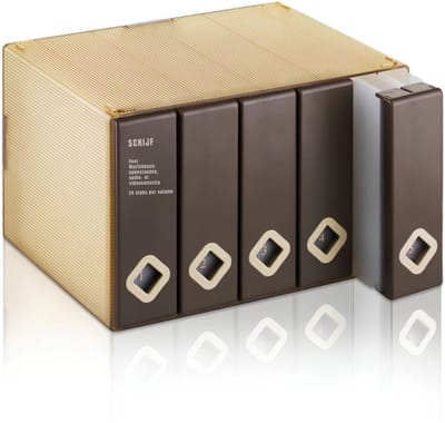 KAD® CD Rek - CD Opbergsysteem - Ruimtebesparend CD Rekje - Bruin - 22cm x 17cm x 14cm