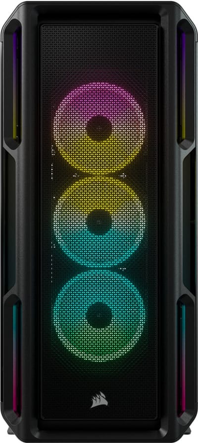 PC- Behuizing - Case - Corsair 5000T RGB TG - Midtowermodel - ATX - USB/Audio - gehard glas - zwart
