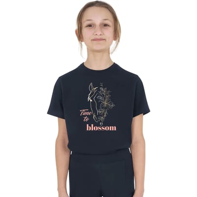 Katoenen meisjes-T-shirt Equestro Time To Blossom