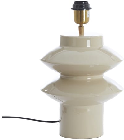 Light & Living Tafellamp Petch - Grijs - Ø22cm - Modern - Woonkamer - Slaapkamer
