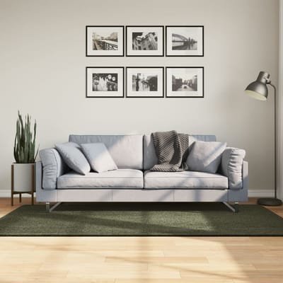 vidaXL - Vloerkleed - HUARTE - laagpolig - zacht - wasbaar - 100x200 - cm - bosgroen