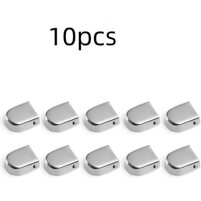 Attaches métalliques pour lacets sans nœud - Fixation sécurisée facile en un clic, parfaites pour les baskets pour flemmards, gris argenté