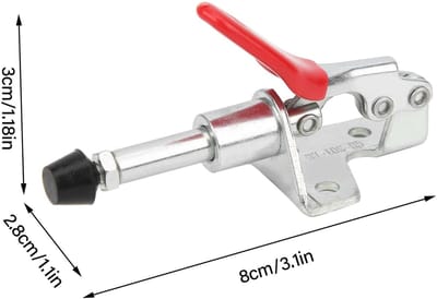 Dailygoods- Spanklem 45kg Laadvermogen - Gegalvaniseerd Ijzer - 190° Openingshoek - Snelle Ontgrendeling - Houtbewerking - Hoge Duurzaamheid - Klem