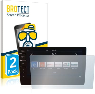 BROTECT - Screenprotector voor Volkswagen Tiguan Elegance TDI DSG 2020 Discover Pro 9.2" 2020 - Folie Beschermfolie matte 2 Stuks