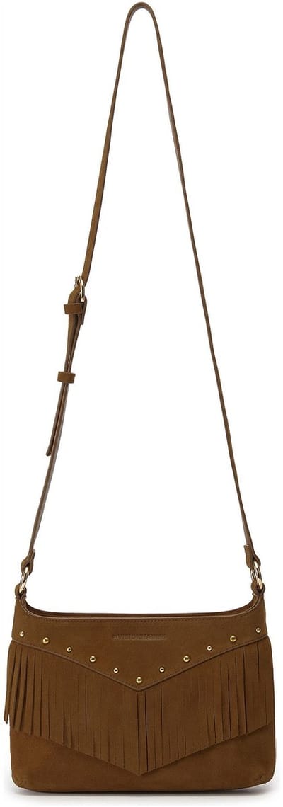 LES VISIONNAIRES Jane Cozy Crossbody tas Leder 29 cm - Dames - cognac