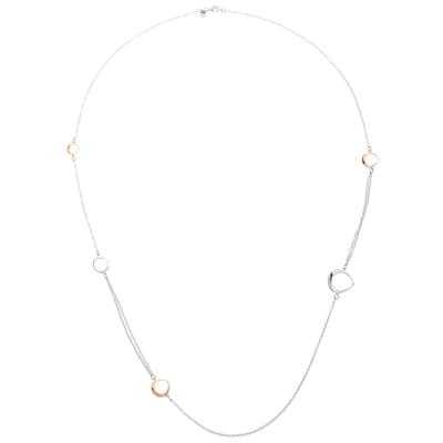 Orphelia 'Renée' Dames 925 Sterling Zilveren Hanger - Zilver/Roze ZK-7181
