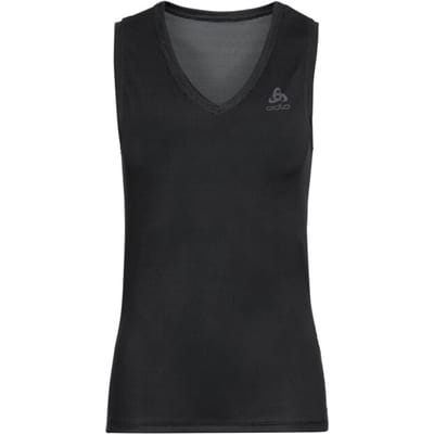 ODLO BL TOP V-neck Singlet ACTIVE F-DRY LIGHT - black - Vrouwen - Maat XS