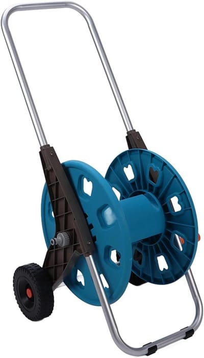 Yinhing Tuinslanghaspelwagen G1/2 met 2 Wielen 60M Capaciteit Draagbare Besproeiingswagen voor Eenvoudig Opbergen van Slangen Stevig en Slipontwerp