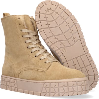 Hip H2539 Enkelboots - Enkellaarsjes - Meisjes - Beige - Maat 41