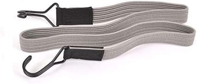 Elastische Bungee Banden - Spanbanden Koorden - Vastzetten Lading - Platte Sterke Band - 22mm x 100cm - Grijs