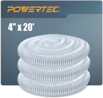 Doorzichtige PVC stofafname slang 4 inch x 6 meter