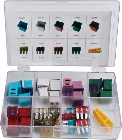 auto zekering set - 41 delig - micro steek zekering - m-type - asta