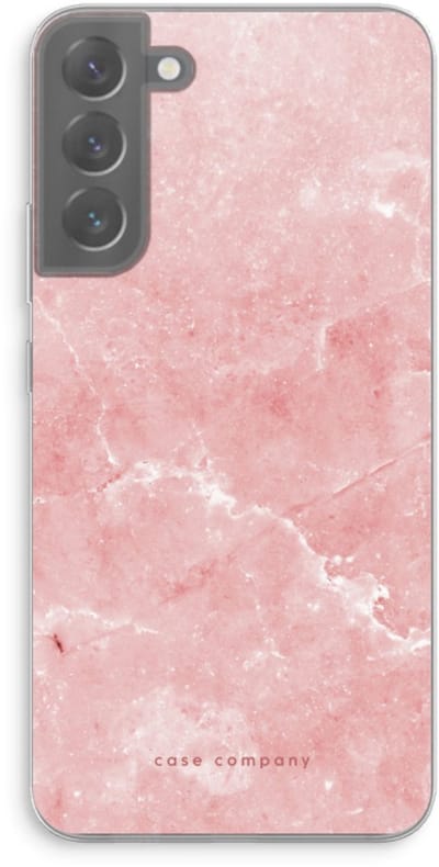 Case Company® - Hoesje geschikt voor Samsung Galaxy S22 Plus hoesje - Roze marmer - Soft Cover Telefoonhoesje - Bescherming aan alle Kanten en Schermrand