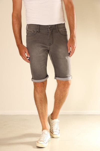 New Star heren short - short denim - JV - grey denim - L12 - maat S