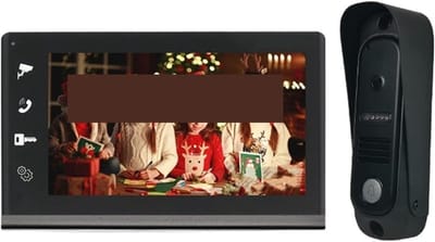 Video Deurbel - Camera Deurtelefoon - Huisbeveiliging - Tweerichtingsgesprek - 7 inch scherm - Zwart