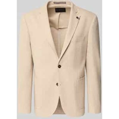 slim fit 2-knoopscolbert met structuurpatroon