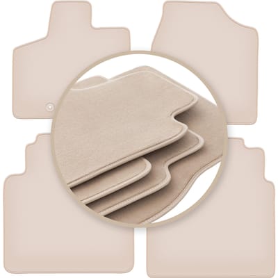 PREMIUM beige vloermatten voor: Chrysler Grand Voyager V minivan 2008-2016