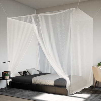 vidaXL - Hangende - klamboe - 156 - gaas - 220x150x180 - cm - wit