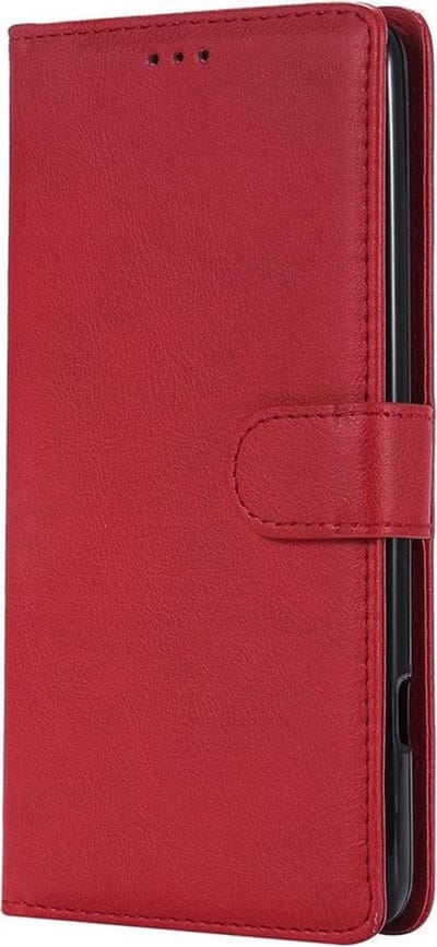 HB Hoesje Geschikt voor Samsung Galaxy Note 10 - Portemonnee met Pasjeshouder en Magneetsluiting - Wallet Case - Rood