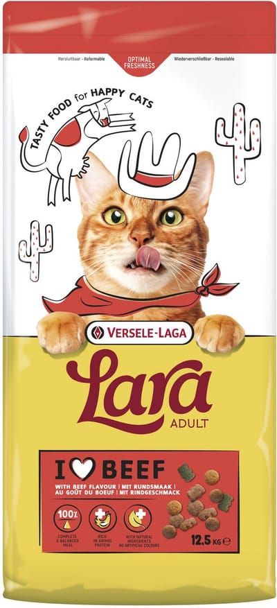 VERSELE-LAGA Lara Beef - dry cat food - 12.5kg