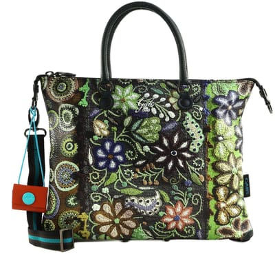 Gabs schoudertas handtas G3 Plus Shoulderbag Ricamo Fiore Verde veelkleurig