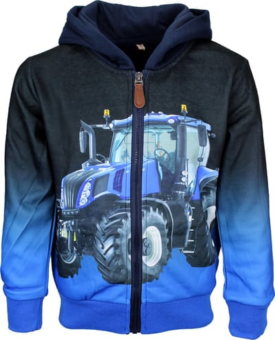 S&C Vestje blauwe tractor zwart Kids & Kind Jongens Blauw, Zwart - Maat: 86/92