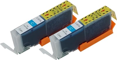 KATRIZ® huismerk inkt voor|Canon CLI-551C XL |15ml | ( 2stuks) - Met chip