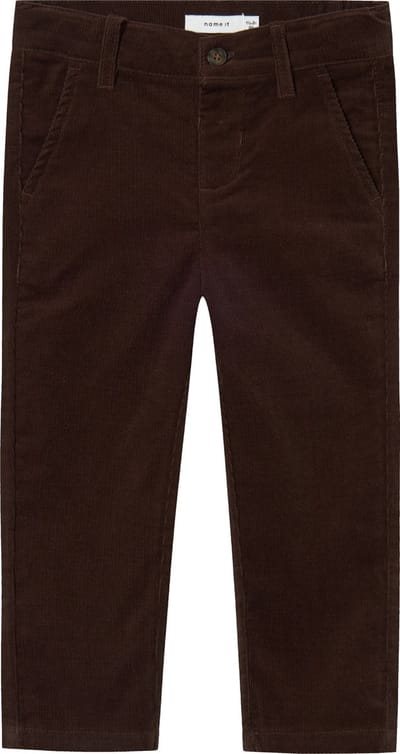 Name it Broek velours bruin - NMMRICORD - Maat 86