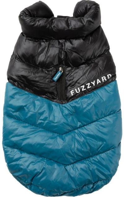 Fuzzyard South Harlem Jacket Marineblauw&Zwart - Hondenkleding - Size 6 59-62 Cm