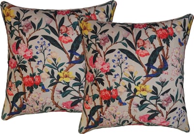 Set van 2 Kussenshoes 45x45cm | Buiten kussenhoezen | kussensloop | sierkussens | cushion cover | katoen | Cotton Canvas digital print