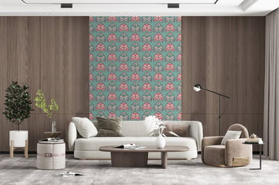 Behang - Fotobehang Patronen - Tribal - Retro - Breedte 200 cm x hoogte 300 cm
