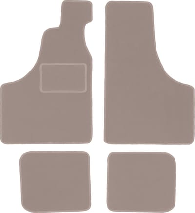 Beige velours matten voor: Fiat 126P n.v.t. (1973-2001)