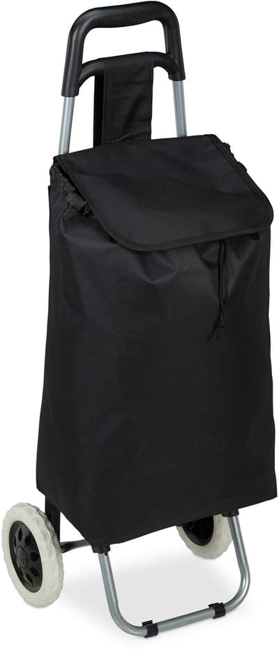 Boodschappentrolley met Wielen - Opvouwbaar - Afneembare Boodschappentas - Boodschappenwagen