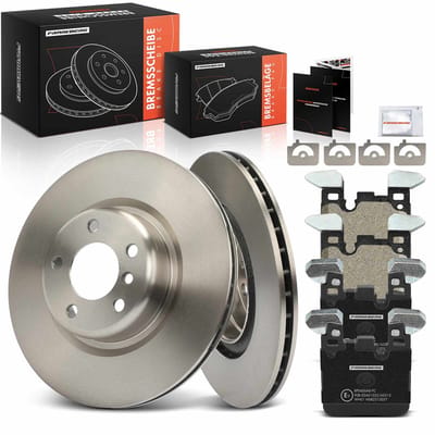Frankberg 2x remschijven 4x remblokken achteras voor BMW 1er F