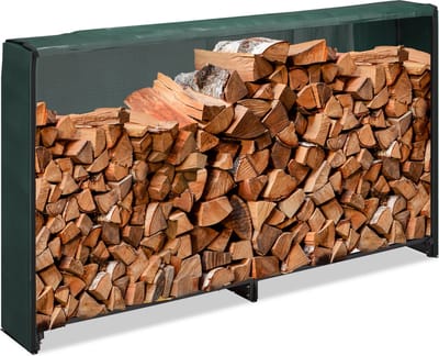 Brandhoutrek met waterdichte hoes - 110 x 200 x 29 cm - binnen - buiten