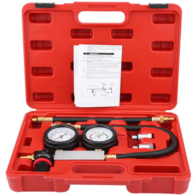 4 Pièces Testeur de Fuite de Cylindre Moteur Essence Fuite de Compression Détecteur de Fuite Basse TU‑21