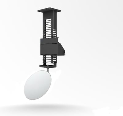 AUDIPACK P1792- Plafondprojector kit - In hoogte en hoek verstelbaar - Ronde Spiegel - Speciaal voor systeemplafonds