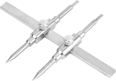 Dailygoods- Camera Spanner Dual Tip - Lens Reparatie Tool - Onderhouds Sleutel - Roestvrij Staal - 10-130mm - Inclusief Zeskantschroeven