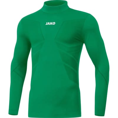 Jako Comfort 2.0 Shirt Opstaande Kraag Kinderen - Sportgroen | Maat: 128-140