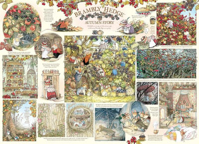 1000 Stuk Puzzel Herfstverhaal met Voorbeeldposter